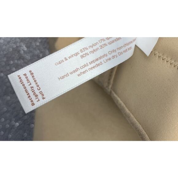 New Cacique Lightly Lined Full Coverage Bra Plus Sz 46C 46 C Beige Nude NWT - Picture 6 of 8